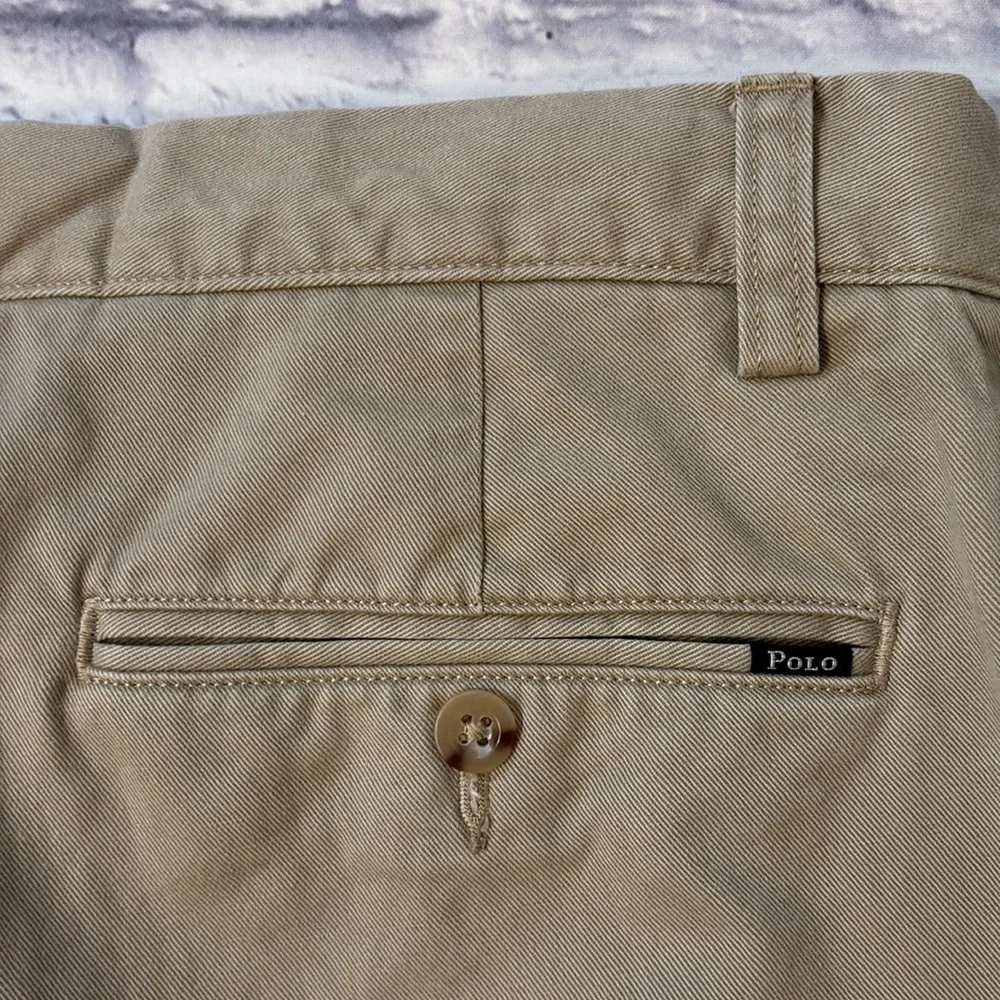 Polo Ralph Lauren Classic Fit Khaki Pants Plain Front Straight Leg Men’s 31 X 30